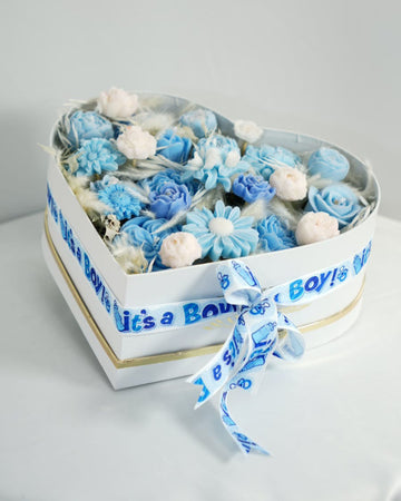 Blue Bliss Candle Bouquet