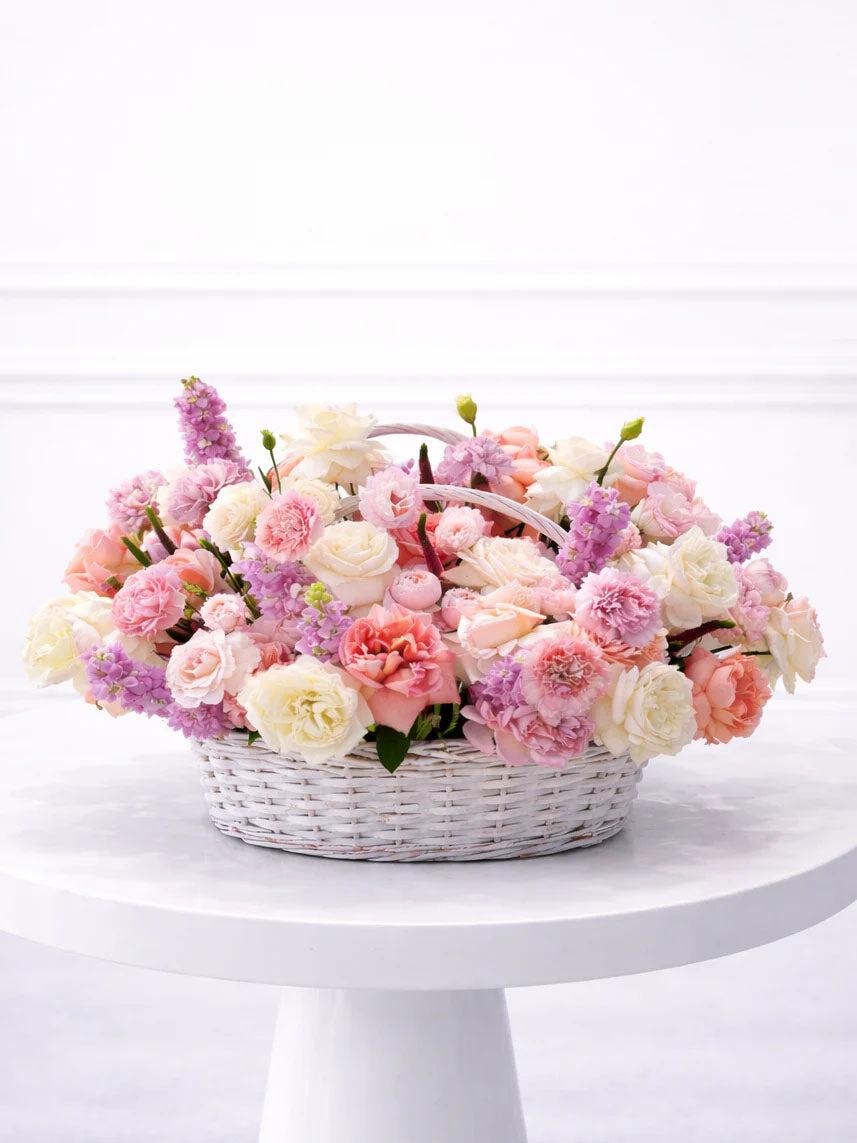 Blush Garden Basket