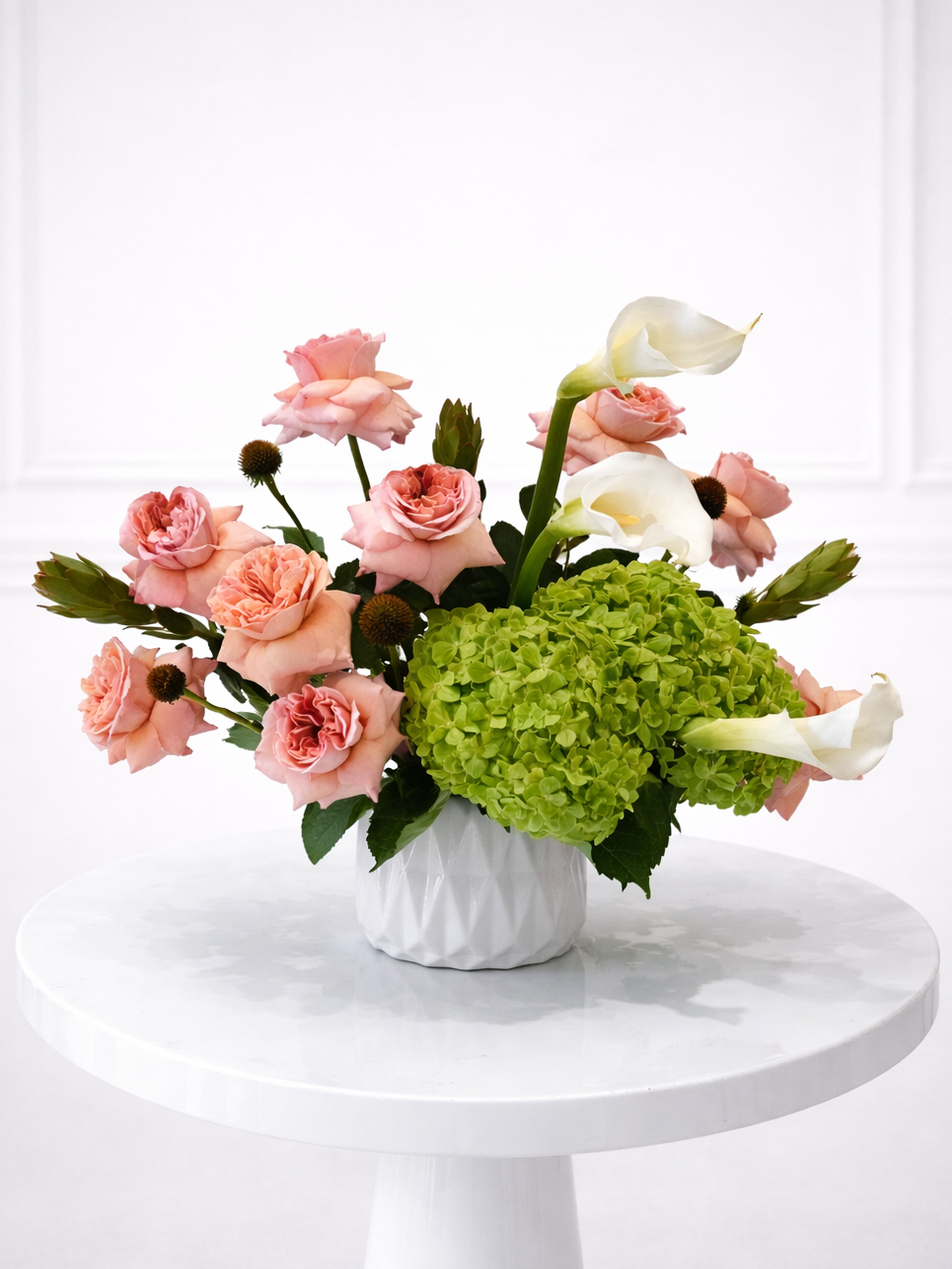 Blush Hydrangea Vase