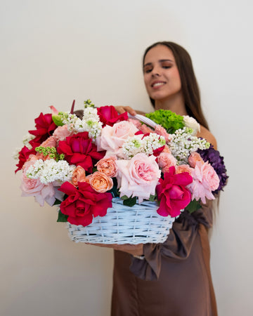 Blush Garden Basket