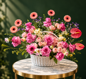 Basket Of Pink