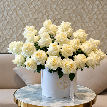 Luxury White Rose Box