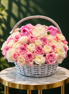 Floral Elegance Basket