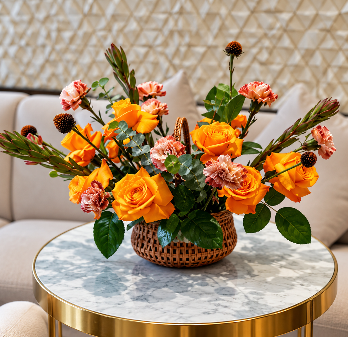 Sunrise Flower Basket