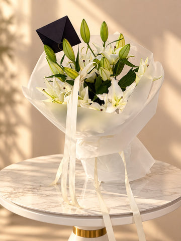 Pristine White Lily