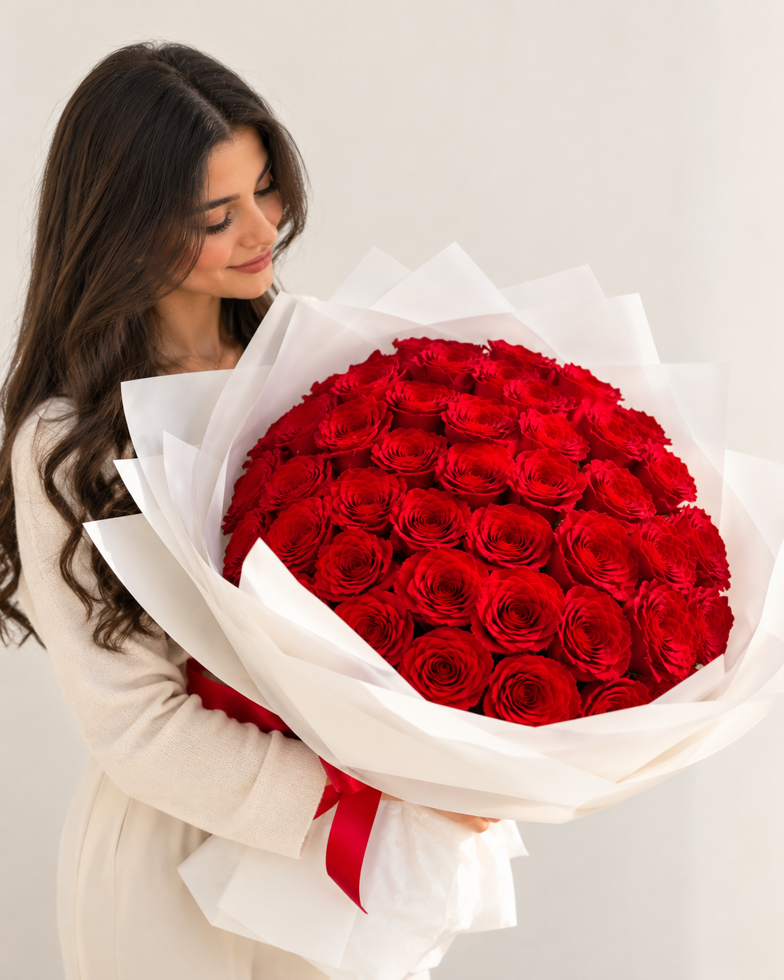 Grand Crimson Passion – Luxury Red Rose Bouquet